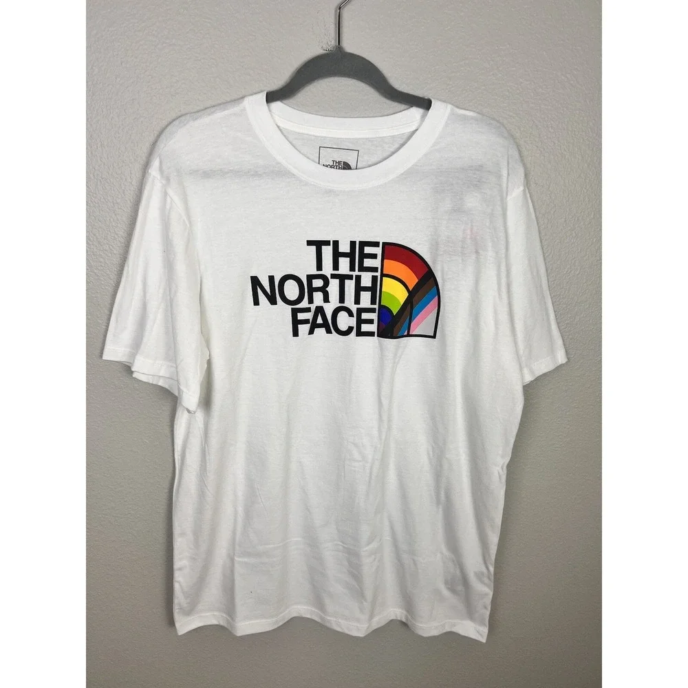 The North Face Short-Sleeve Pride‎ SLIM Tee Shirt WHITE NWT NEW  size: XL